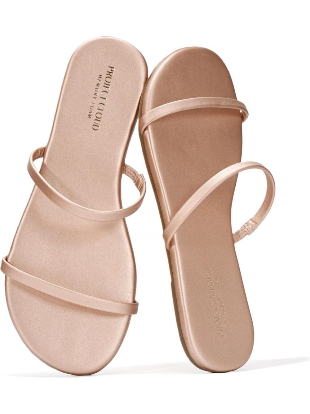 Women's Copper Memory Foam Lightweight Flexible Non-Slip Double Straps Sandals